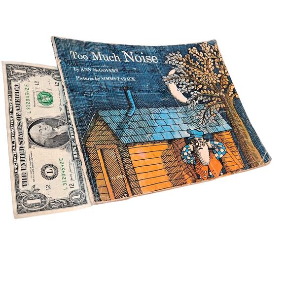 Too Much Noise by Ann McGovern Pictures by Simms Taback (1980s Large Softcover) - Picture 4 of 7